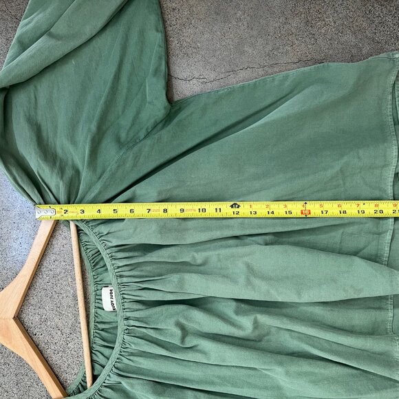 EUC Rudy Jude gather blouse in green bean, size small - Picture 5 of 6